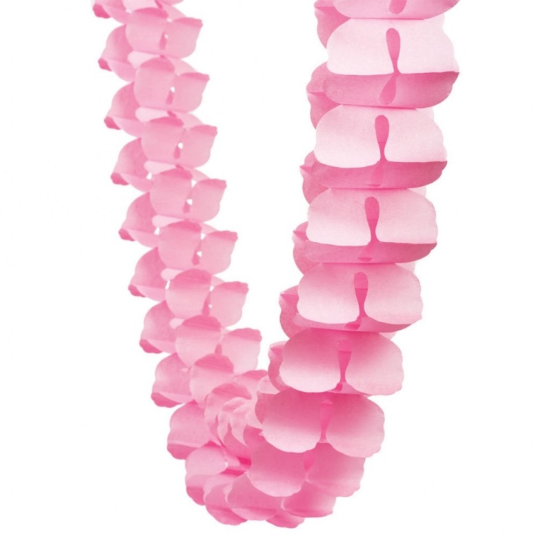 Classic Pink Honeycomb Garland