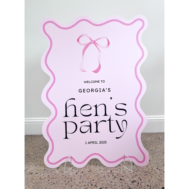 Custom A1 Printed Welcome Sign