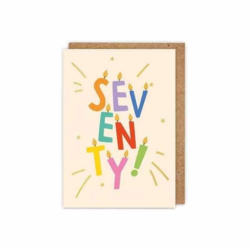 'Seventy!' Birthday Card