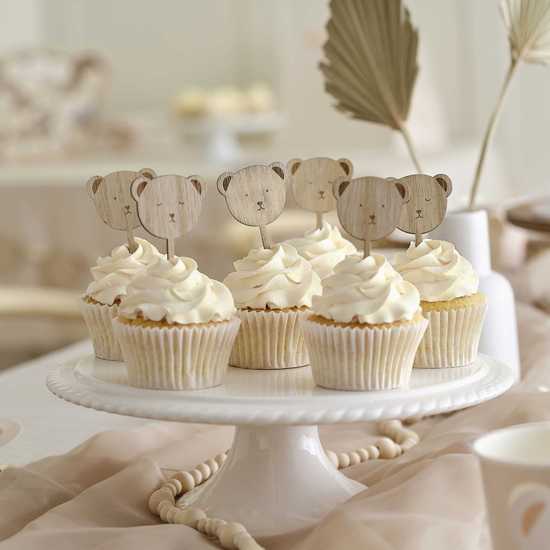 Teddy Bear Cupcake Toppers