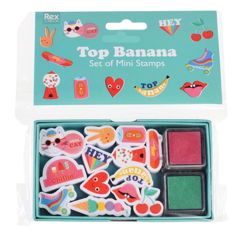 Top Banana Set of Mini Stamps