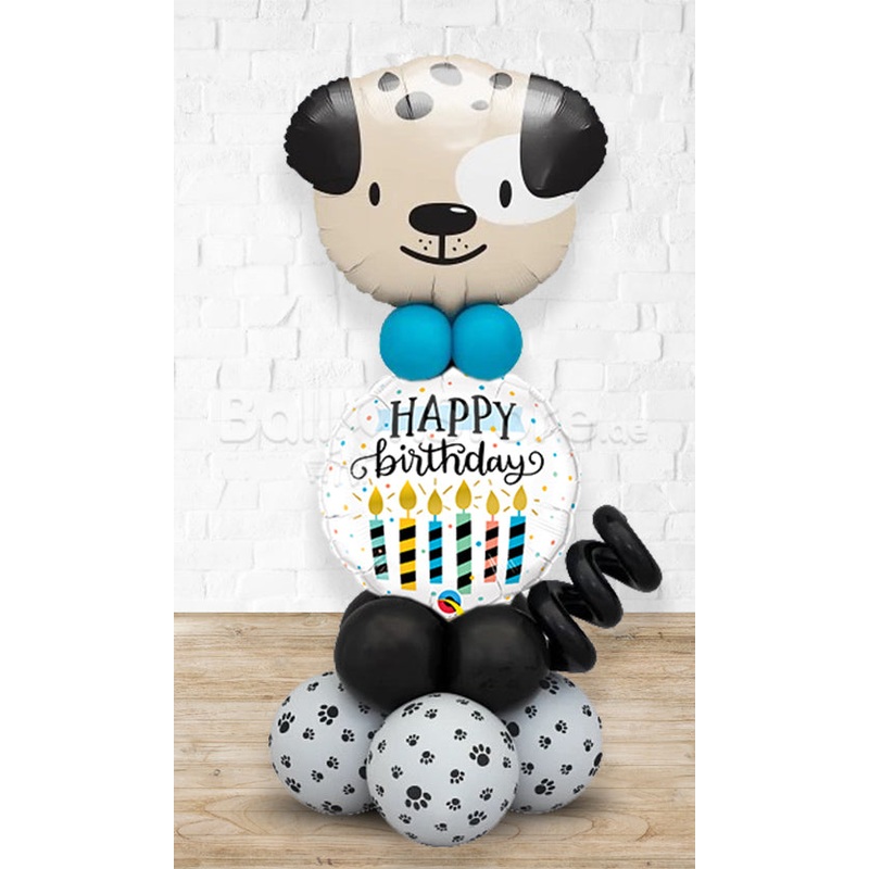 Cute Puppy Birthday Balloon Arrangement