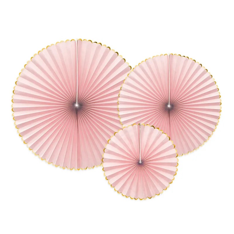 Light Pink Rosettes (Pack of 3)