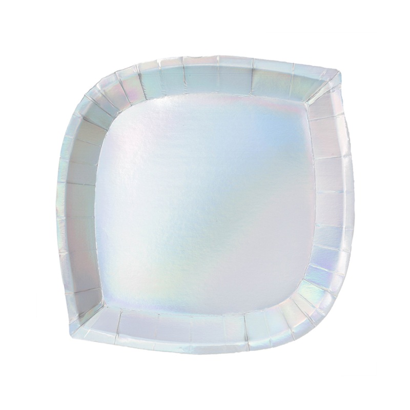 Posh Iridescent Dessert Plates