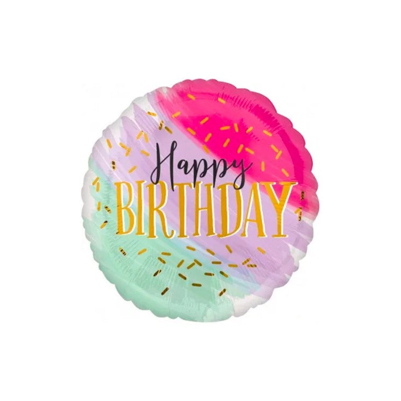 WaterColor Birthday Jumbo Balloons