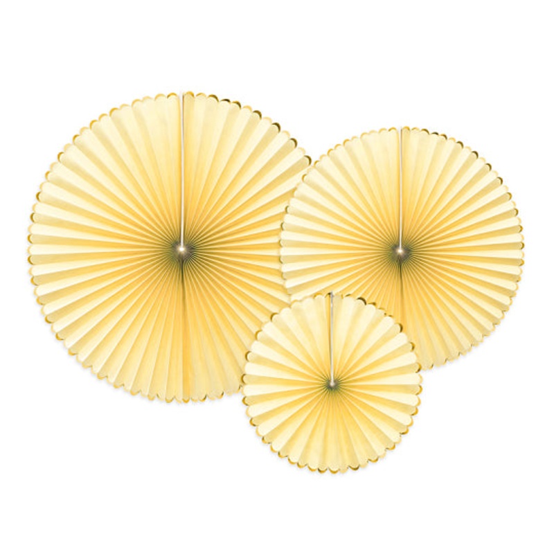 Yellow Rosettes (Pack of 3)