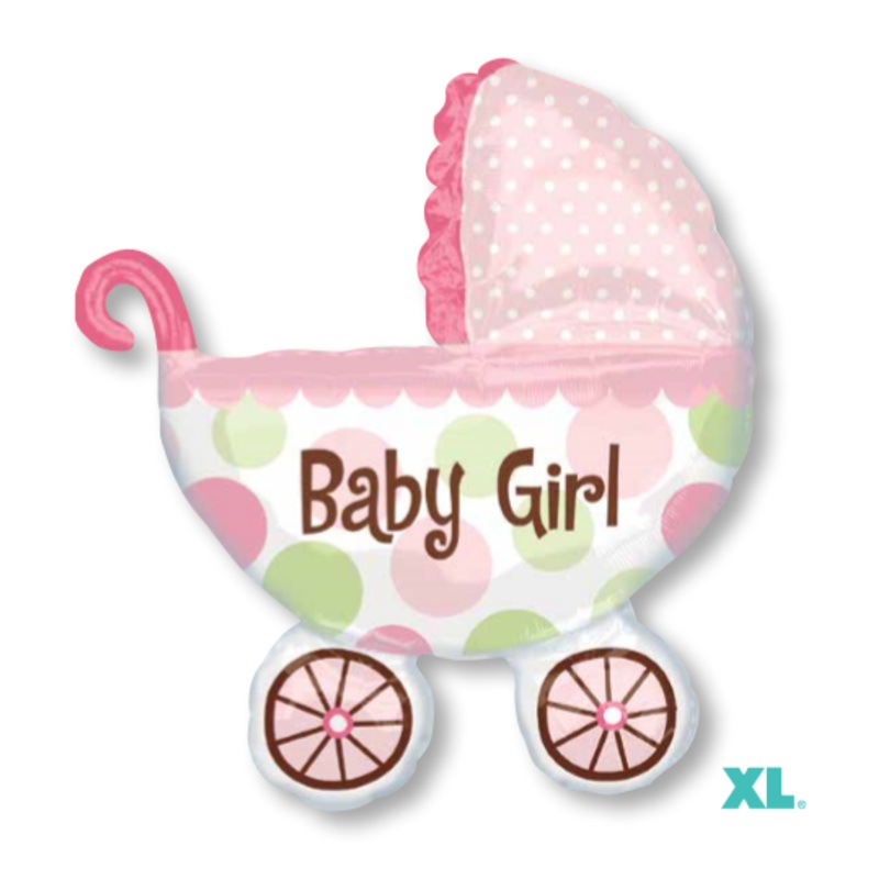 Baby Buggy Girl Super Shape Foil Balloons