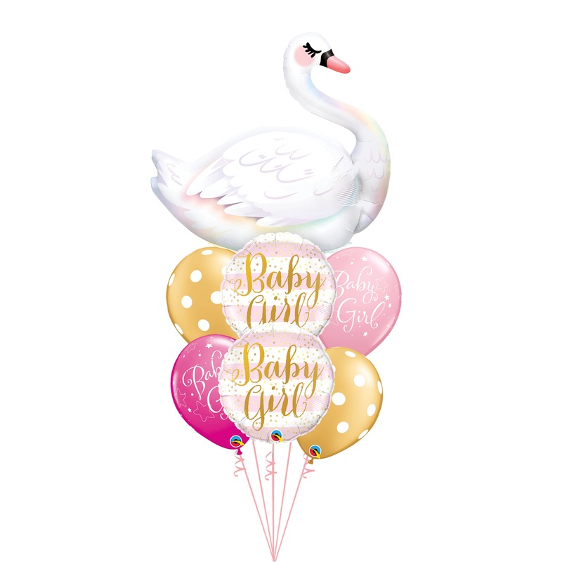 Baby Girl Stars Balloons.