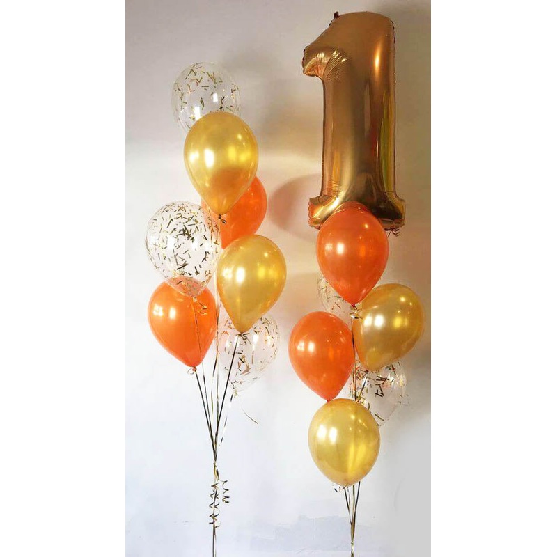 Confetti Balloons Number Balloons  with weight