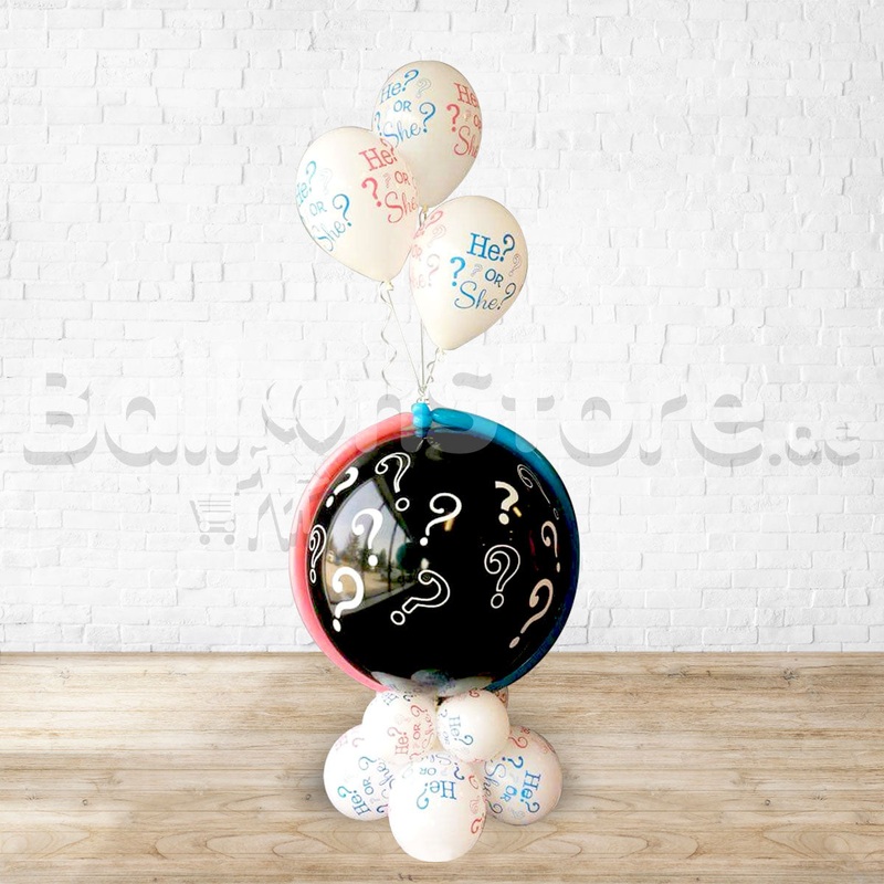 Gender Reveal He or She? Balloon Arrangement