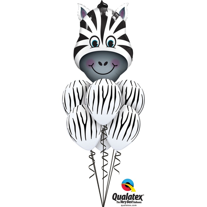 Giant Zany Zebra Stripes Balloons Jungle Safari With weight