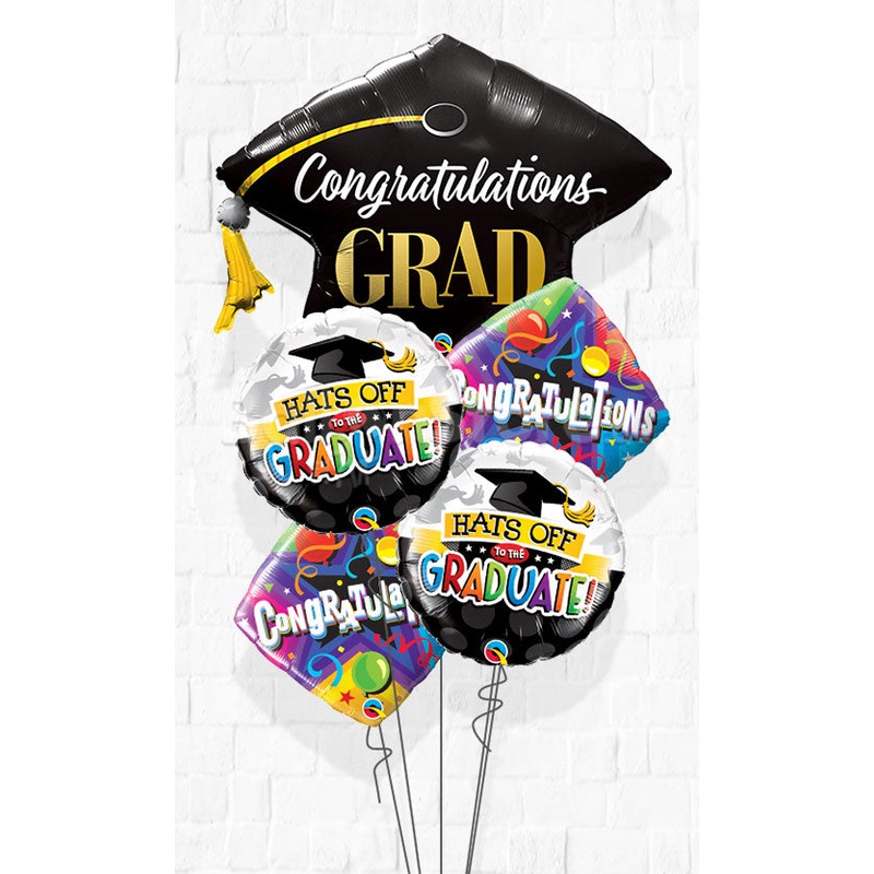 Graduation Grad Cap Balloon  Bouquet