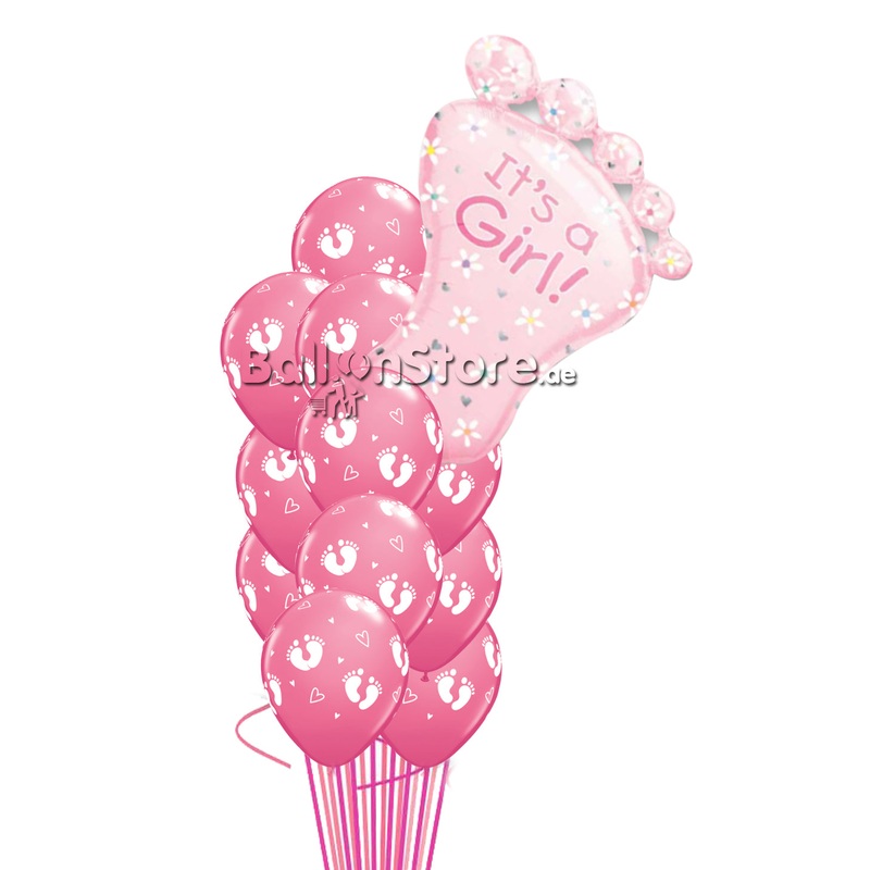 Its a Girl Balloons with Super Shape Bouquet