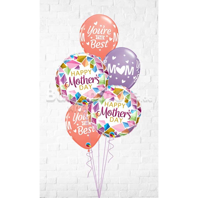 Mother's Day Colorful Gems Balloon Bouquet