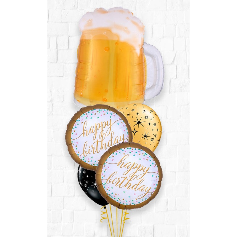 Cheers Balloons Happy Birthday Bouquet