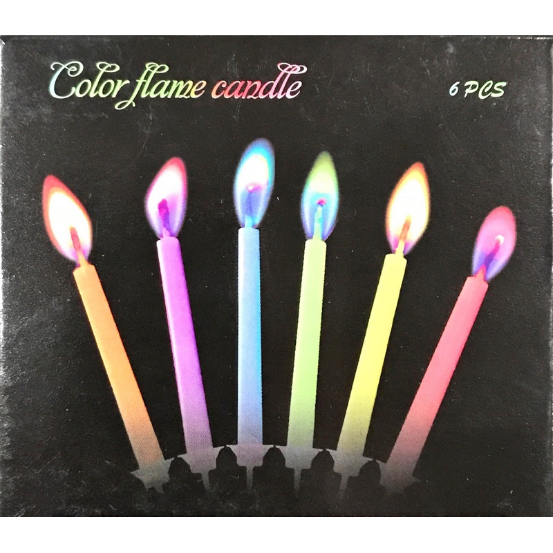 Coloured Flame Candles