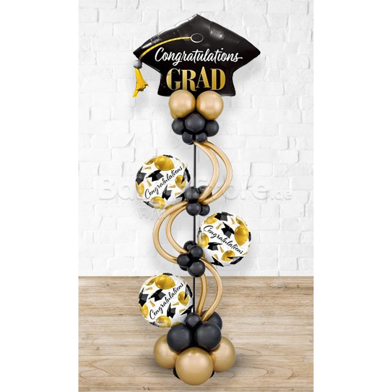 Congratulations Graduation Cap Balloon Arrangement  PRE-ORDER 1DAY In Advance