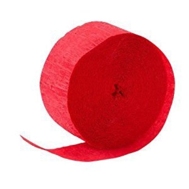Crepe Streamer - Red