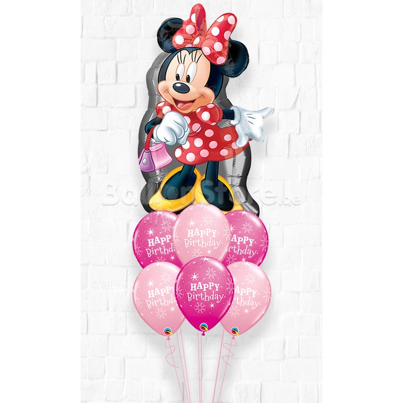 Disney Minnie Mouse Sparkle Birthday Balloon Bouquet