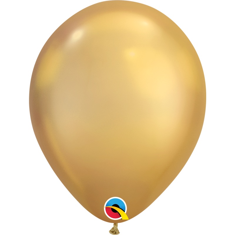 Gold Chrome Latex Balloons.
