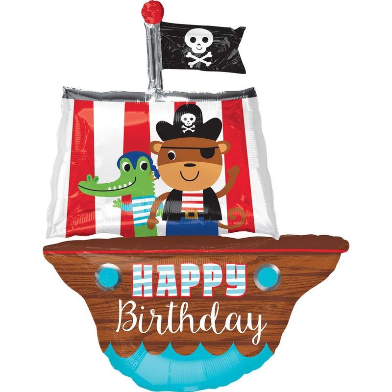 HBD Pirate Ship Balloon