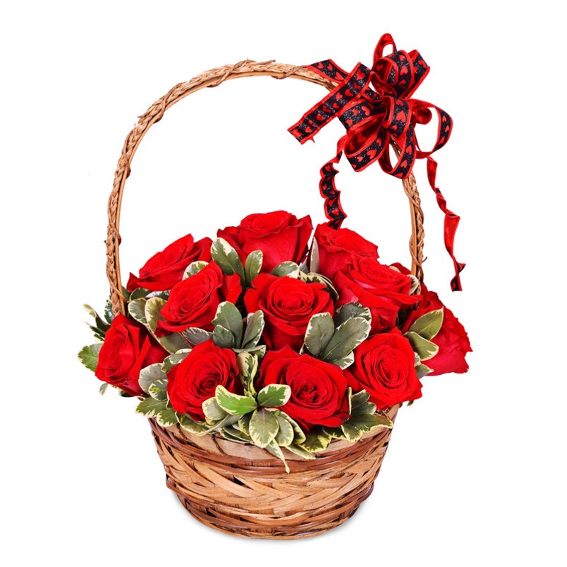 Simply inLove on a Basket Arrangement