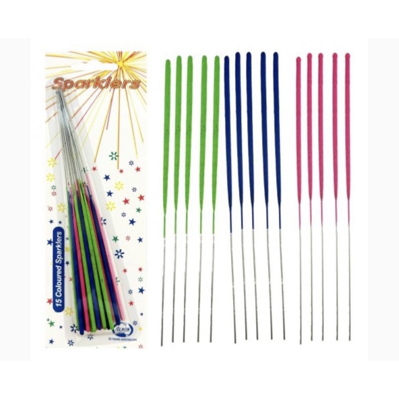17cm Bright Coloured Sparklers