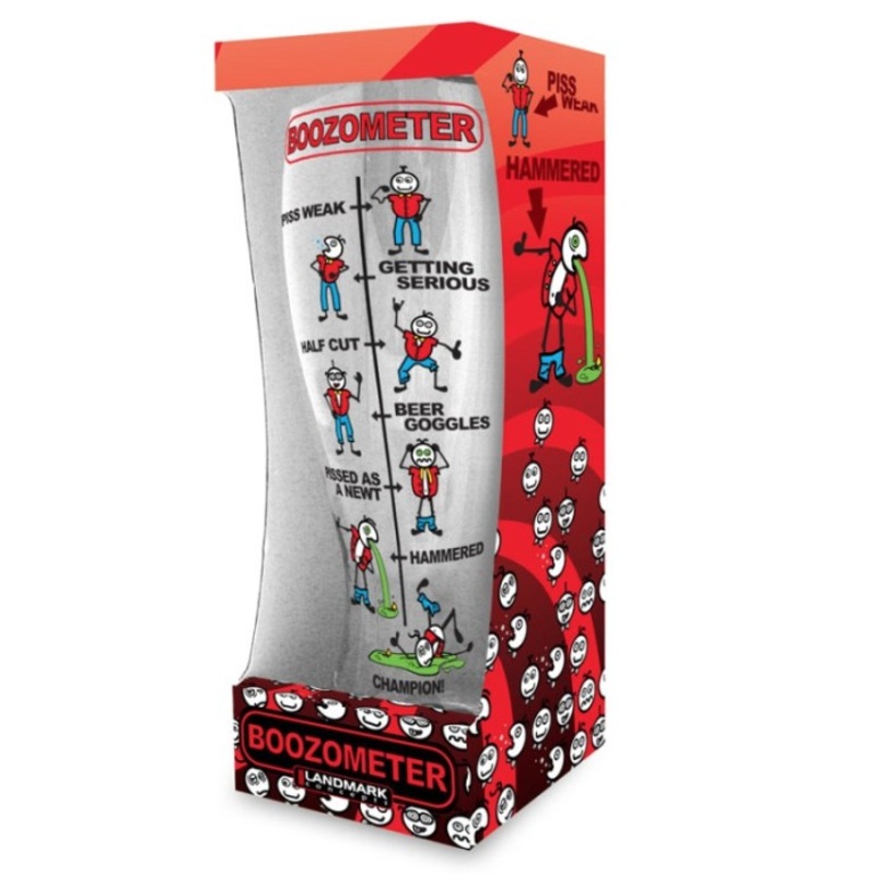 Boozometre Beer Glass