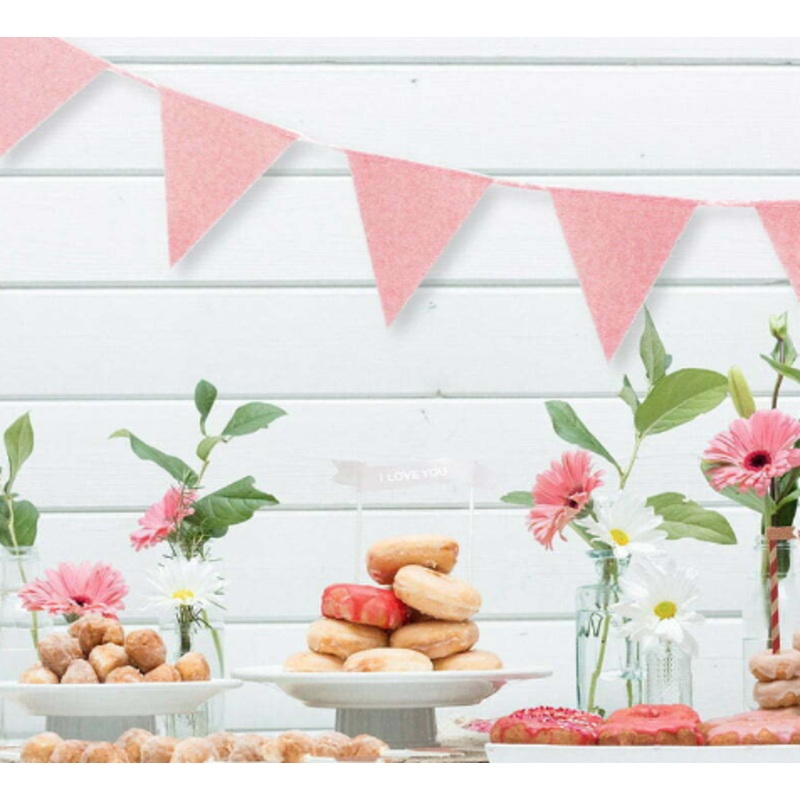 Bunting Glitter Rose Gold 3.5m