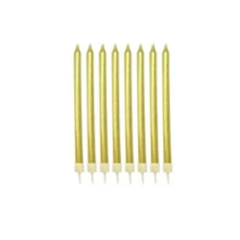 Candles Slim Gold Metallic