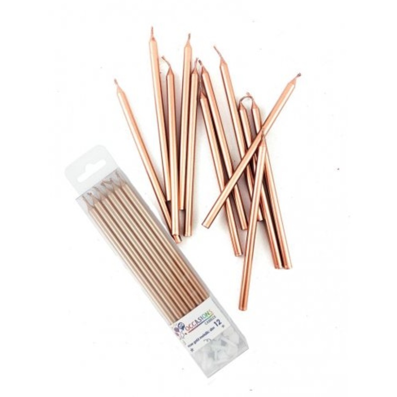 Candles Slim Rose Gold Metallic