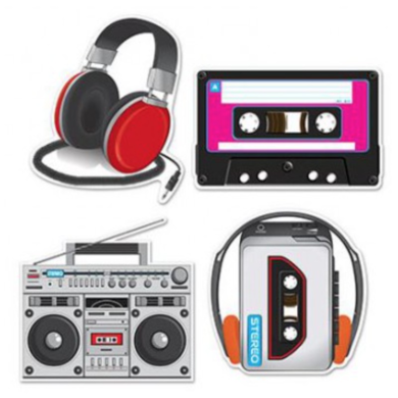 Cassette Player & Headphones Cutouts