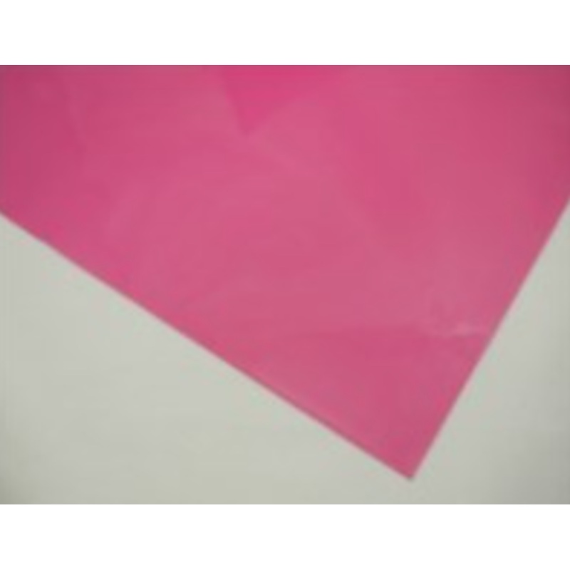 Cellophane Sheet Solid Colour Hot Pink