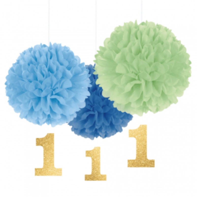 Fluffy Decorations 1st Birthday Boy SALE ITEM NO REFUNDS