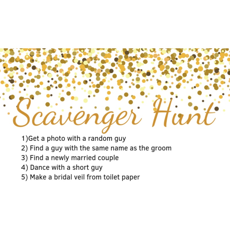 Game Hens Night Scavenger Hunt