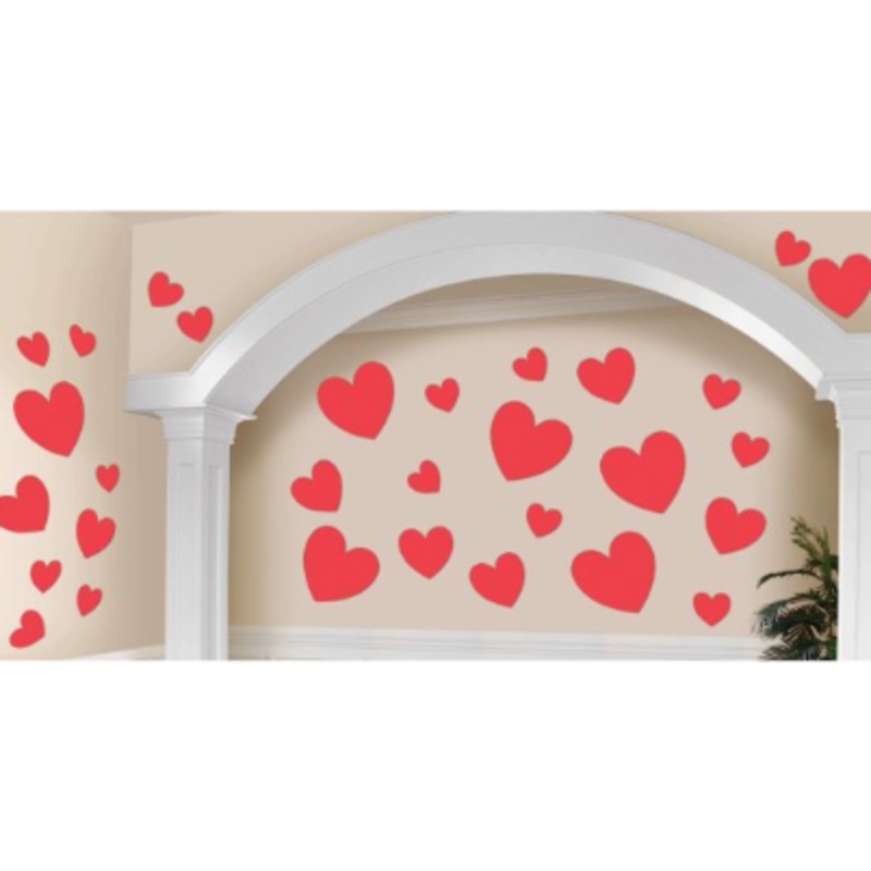 Heart Cutouts Red Pk30