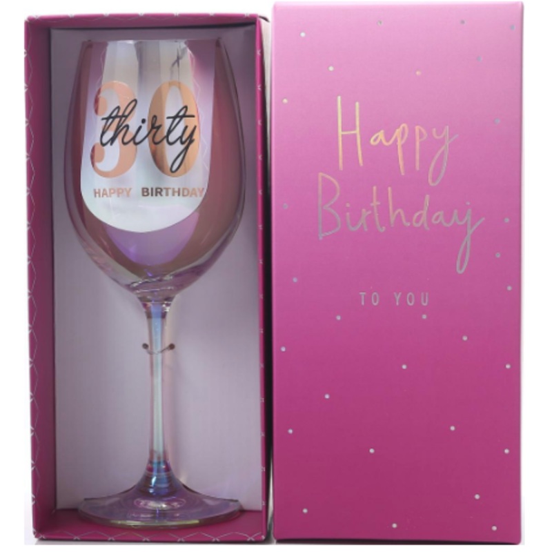 Iridestent Wine Glass: 30