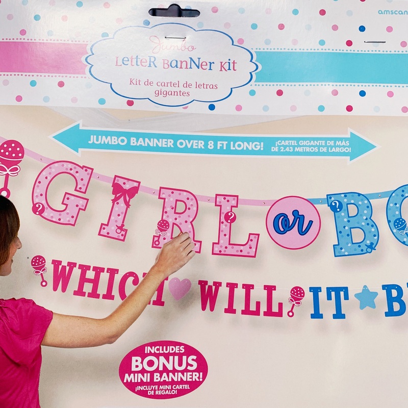 Jumbo Letter Banner Kit Boy or Girl?