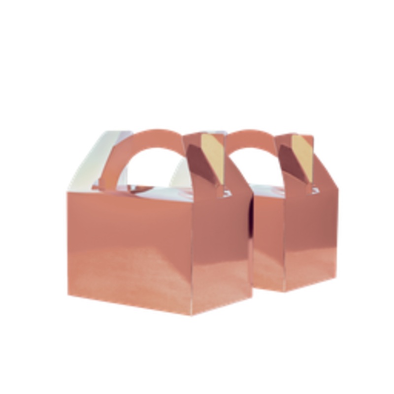 Paper Party Little Lunch Box Metallic Rose Gold - 10pk