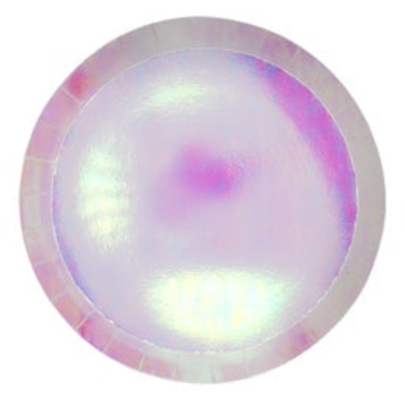 Paper Party Paper Round Banquet Plate 10.5" Iridescent - 20pk