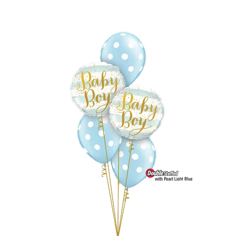 Pearl Light Blue Baby Polka Dots