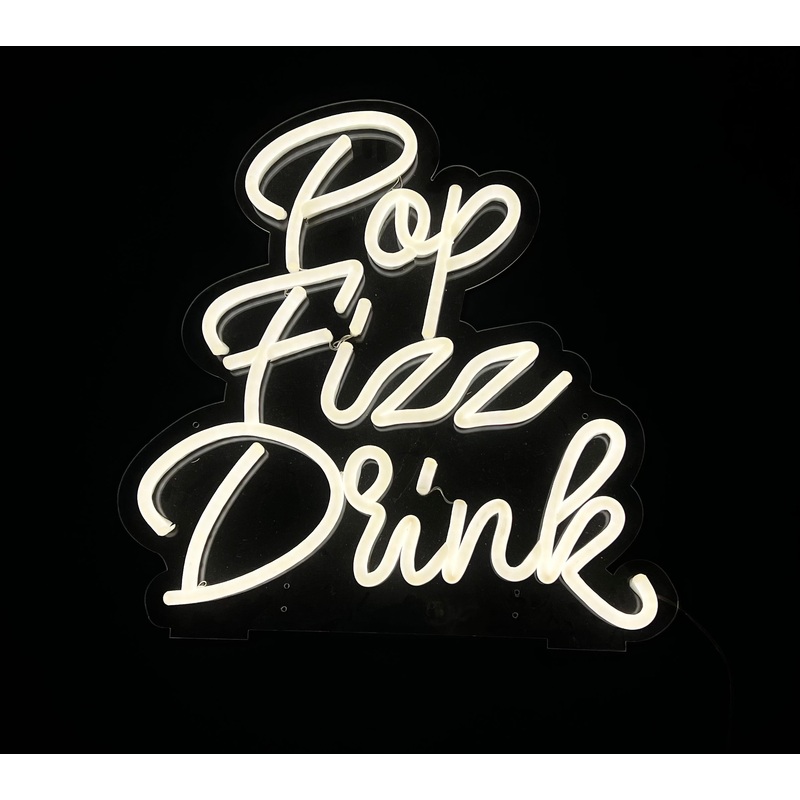 Pop, Fizz, Drink Neon Sign