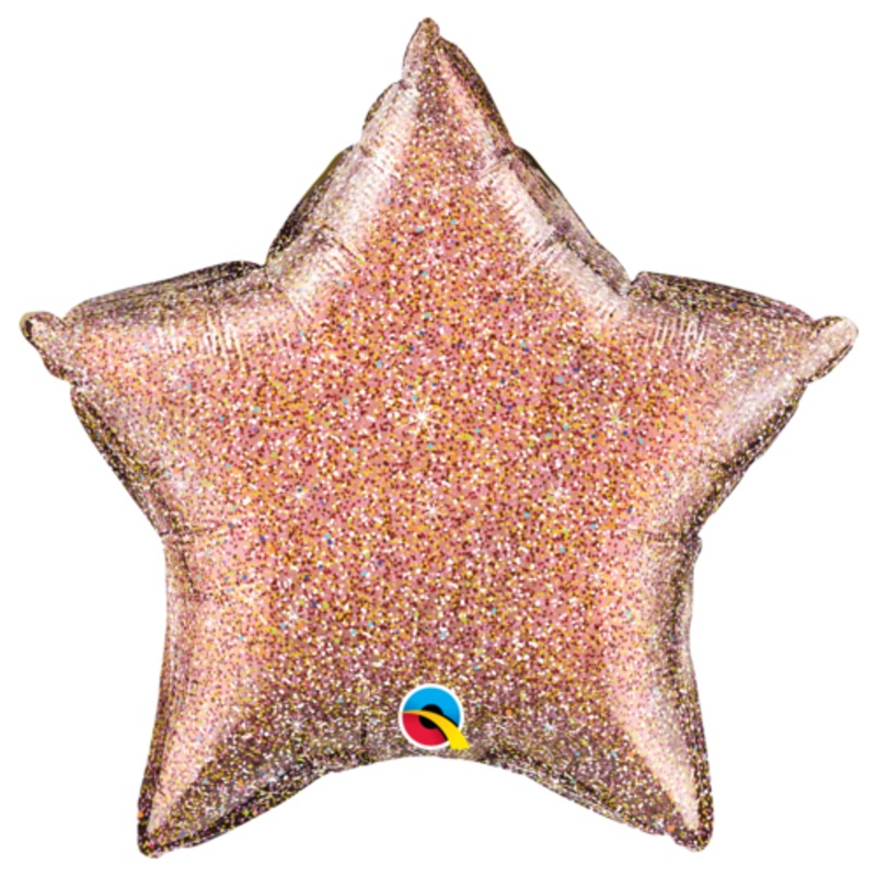 Star -Glittergraphic Rose Gold