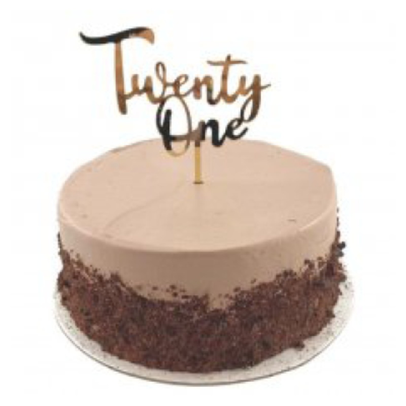 Twenty One Cake Topper