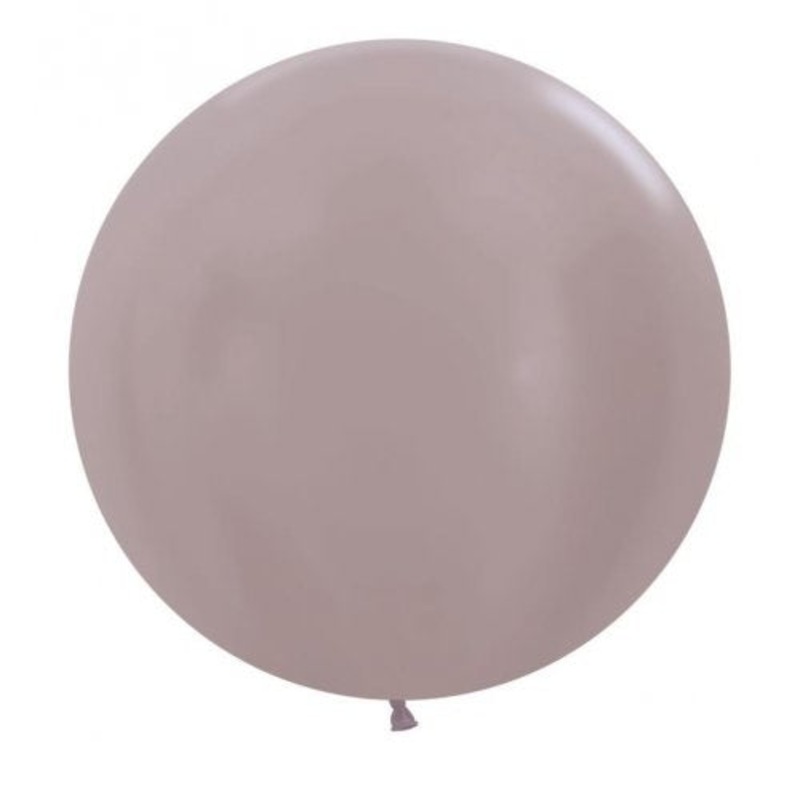60cm Round Satin Greige  - Pack of 3