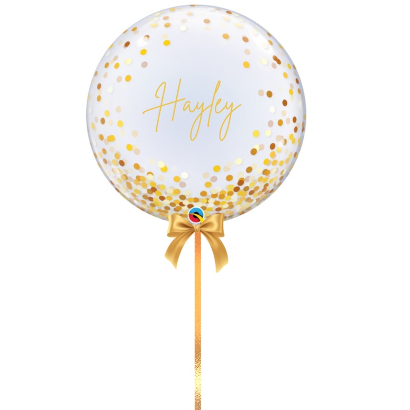 Gold Confetti Bubble
