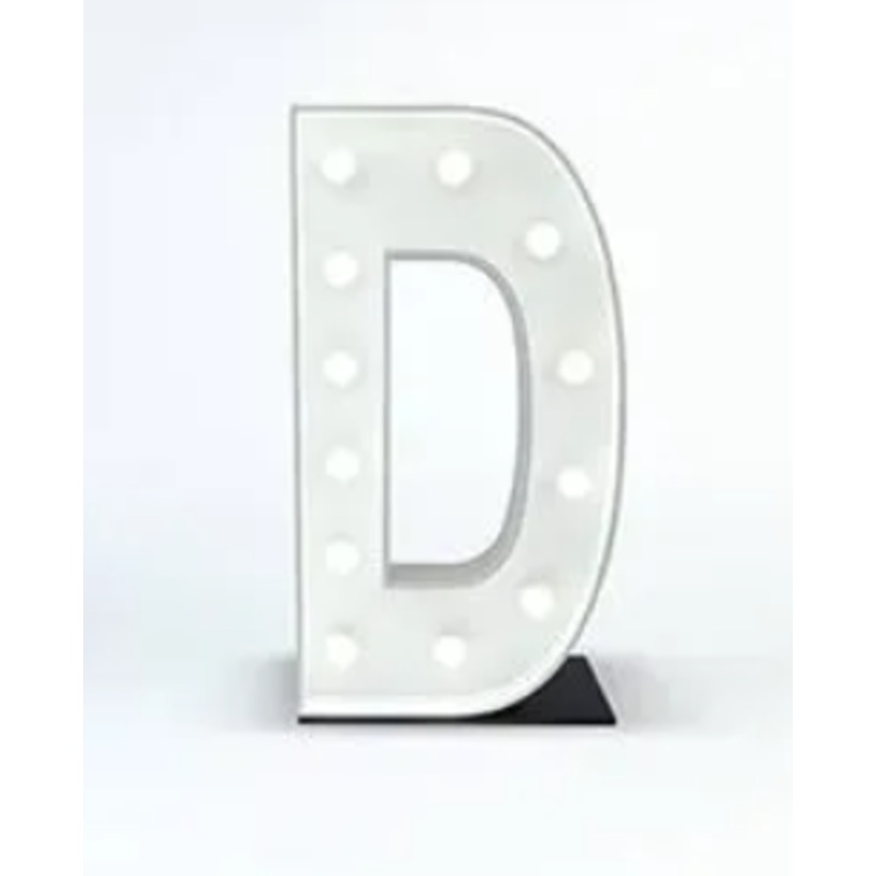 Light Up Letter D