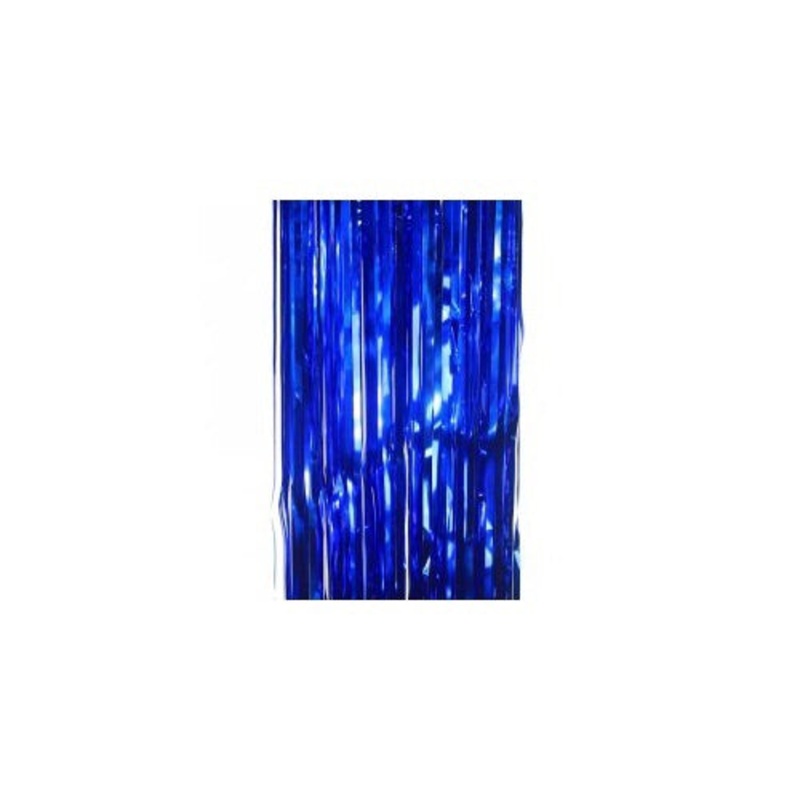 Metallic Curtain True Blue
