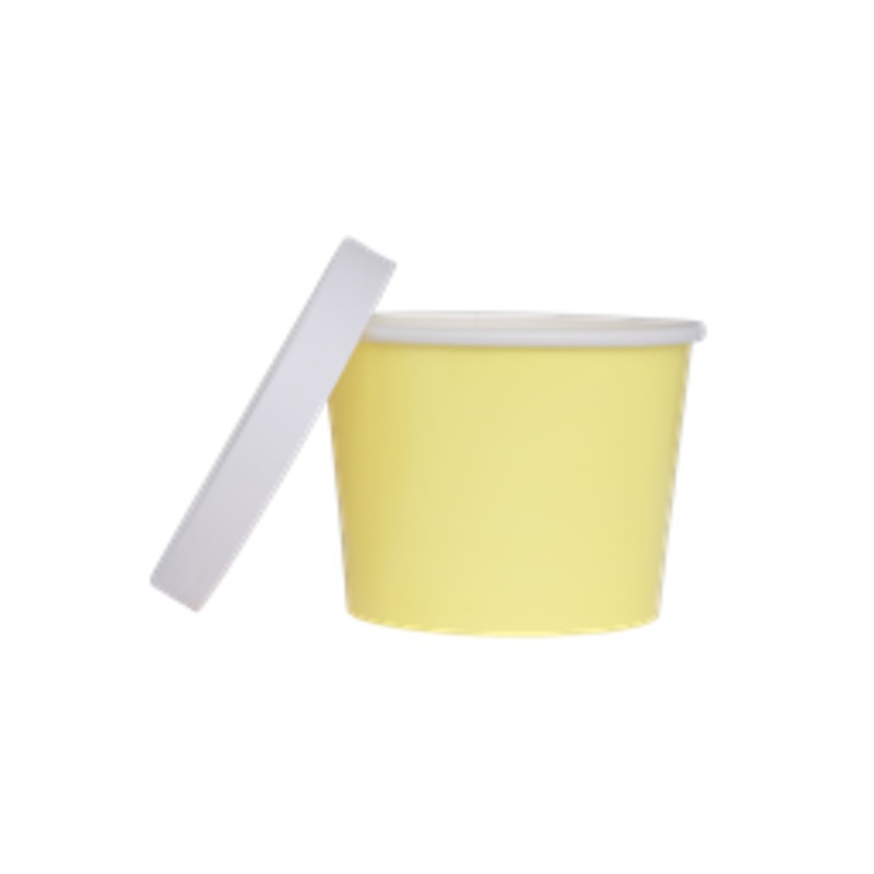 Paper Party Paper Luxe Tub w/ Lid Pastel Yellow - 5pk