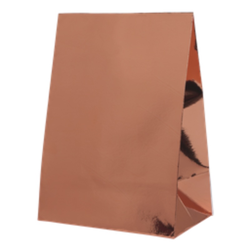 Paper Party Paper Party Bag Metallic Rose Gold - 10pk